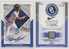 2016 Leaf Perfect Game National Showcase Blue /15 Caleb Balgaard #BA-206 Auto