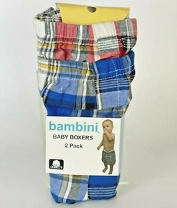 Bambini Toddler Boy Potty Training Pants Boy Boxers Cotton Underwear 2 Pack - Picture 1 of 4