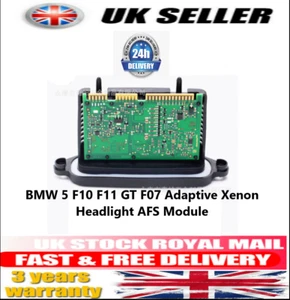 BMW 5 F10 F11 GT F07 Adaptive Xenon Headlight AFS AHL Module UK STOCK - Picture 1 of 5