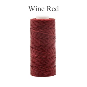 0.8mm Thickness Flat Waxed Thread Hand Stitching Leather Craft Sewing Line 50M - Picture 1 of 32