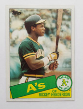1985 Topps - RICKEY HENDERSON #115 - Oakland, Athletic's - Excellent Condition