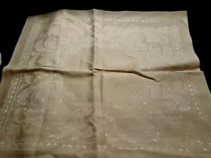2 servilletas mantel blanco hoja de acanto damasco algodón/rayón 18-19" sq nuevas - Imagen 1 de 6