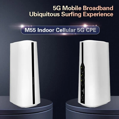 5G CPE Router with SIM Card Slot and Dual Band 2.4G 5.8G for 64 Connections - Image 1 of 4