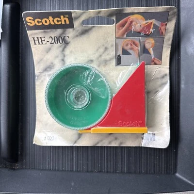 Dispensador de montaje de cinta manual escocesa vintage HE-200C nuevo stock antiguo 1995 Foto 1 de 4