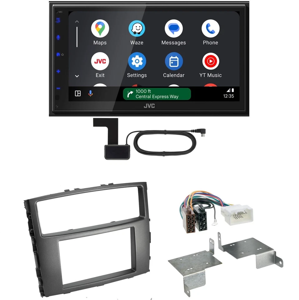 JVC KW-M595DBT Android Auto CarPlay Einbauset für Mitsubishi Pajero bis 2014 - Bild 1 von 1