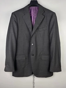 Suitsupply Mens Luxury Pure Wool Gray Button Suit Jacket Blazer Sz 52 / L - Picture 1 of 14