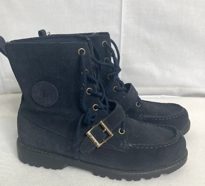 Bota Polo Ralph Lauren Junior's Ranger Hi Size Masculina 6.5 Camurça Azul Escuro - Imagem 1 de 4