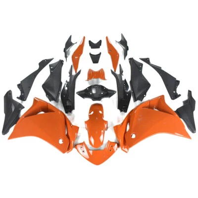 Orange Black Plastic Fairings For Honda CBR250R 2011 12 2013 2014 Bodywork Kit Foto 1 de 4