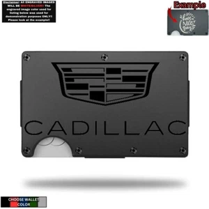 Cartera de metal minimalista grabada con láser con Cadillac - Imagen 1 de 10