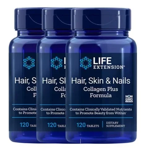 Life Extension Cabello, Piel y Uñas - Colágeno Plus, 120 Comprimidos Foto 1 de 1