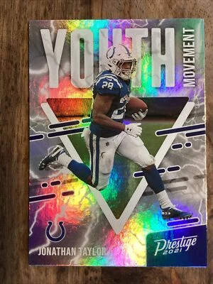 Jonathan Taylor YOUTH MOVEMENT Card #YM-4 2021 Prestige Indianapolis Colts Star - Image 1 of 2