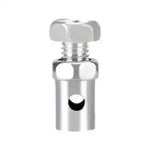 2x BIKE ADJUSTABLE CABLE ADJUSTER BARREL CLAMP BRAKE GUIDE END MOTORBIKE - Picture 1 of 3