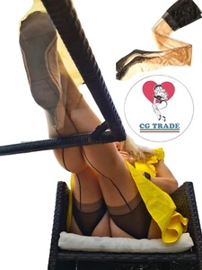Calze Velatissime Nudo Tipo Vintage Stile RHT Riga Tallone Cubano Nero Tg. S/L - Foto 1 di 12