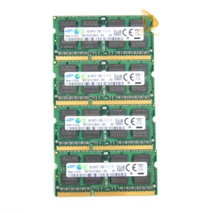 Samsung DDR3 RAM 32 GB 4X 8 GB 1600MHz PC3-12800 204PIN SO-DIMM Laptop Memory - Picture 1 of 8