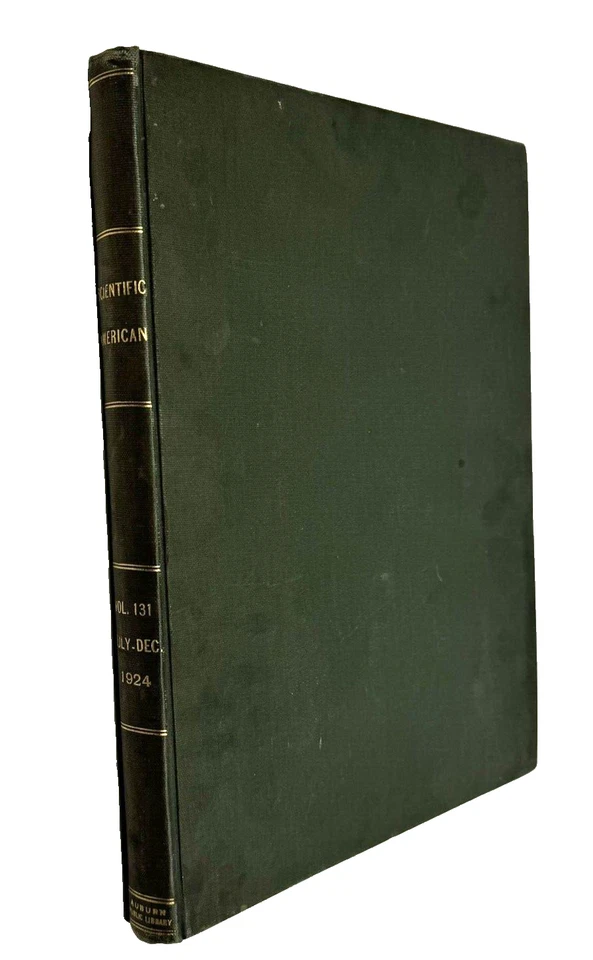 Scientific American 1924 - July to December Antique Hardcover 6 Original Issues Foto 1 de 4