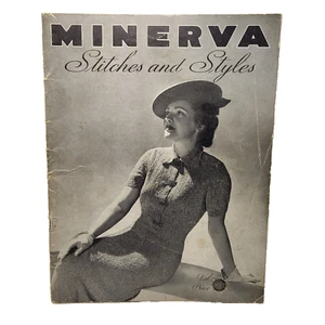 1938 Minerva Stitches and Styles 48 Page Ladies knitting pattern booklet 1st Ed - Bild 1 von 7