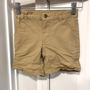 Carhartt 5" Shorts YOUTH GIRLS 4 Beige Roll Up CH9283 Rugged Flex Ripstop - Picture 1 of 12