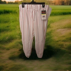 NWT Wilson Baseball Pants Youth XL Red Stripes 100% Polyester WTA4208 - Picture 1 of 12