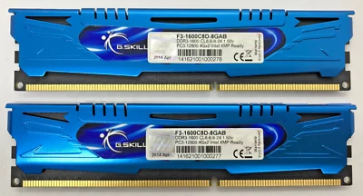 G.Skill Ares 8GB (2x4GB) DDR3 F3-1600C8D-8GAB PC3-12800 CL8-8-8-24 1.50V #R2483 - Bild 1 von 2