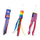 2Pcs American US Flag Rainbow Windsock 2020 Outdoor Patriotic Decoration