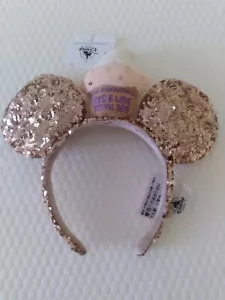 Disney EPCOT Food & Wine Festival 2019 Cupcake Sequin Minnie Ear Headband - Picture 1 of 1