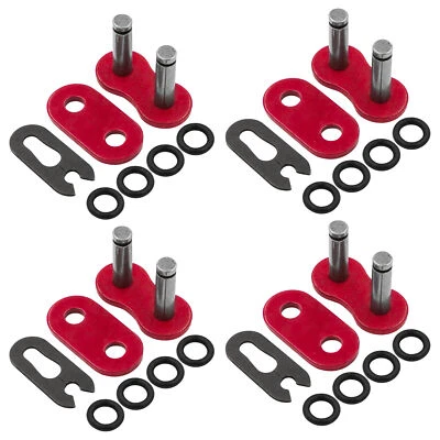 520 Chain Master Link W/ O Ring For Motorcycle Bike ATV Connecting Link Red - Image 1 of 4