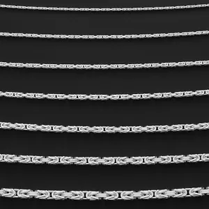 Königskette 925 Sterling Silber massiv -Länge Wählbar- Collier Halskette Armband - Bild 1 von 48