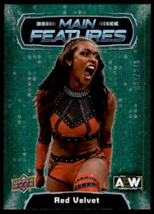 2022 Upper Deck AEW Main Features Green #MF-37 Red Velvet 018/199 - Picture 1 of 2