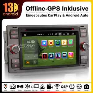 Android 13 8 Kern Autoradio Ford C-Max Focus Fiesta Transit Kuga DAB+DVD DVR OBD - Bild 1 von 15