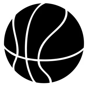 (2) Basketball 3" Vinyl Decals - Picture 1 of 3