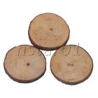 3cm-4cm Natural Wood Log Slices Tree Bark Wooden Circles Set of 50