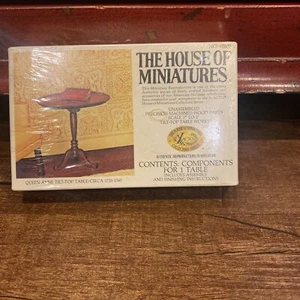 The House of Miniatures Queen Anne Tilt-Top Table Kit #40008 Dollhouse Furniture - Picture 1 of 6