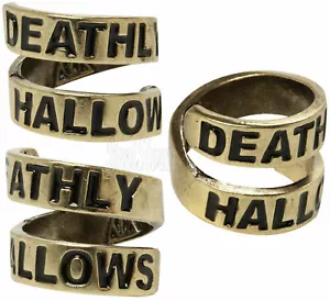 NEU Harry Potter und die Heiligtümer des Todes Ring brüniert goldfarben Größe M (8) - Bild 1 von 1