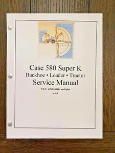 TECHNICAL SERVICE MANUAL REPAIR FITS CASE 580 SUPER K LOADER BACKHOE 1992 SUPER - Picture 1 of 9