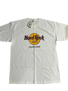 New Vintage Hard Rock Cafe Rock n Roll Cleveland Design T Shirt Men’s Large - Picture 1 of 4