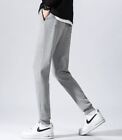 Men&#39;s Fleece Slim Trackpant Sport Joggers w Zipped Pockets Gym Casucal Trousers,
