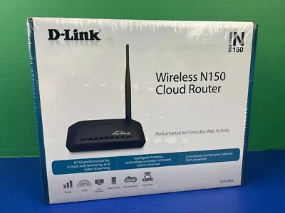 D-Link DIR-600L 150 Mbps 4-Port 10/100 Home Wireless N150 Cloud Router BRAND NEW - Image 1 of 3