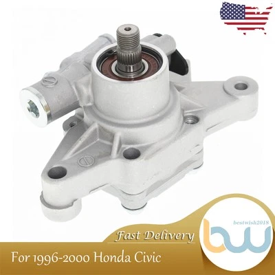 For Honda Civic CRV CR-V Acura EL 2001/2000/1999/1998/1997 Power Steering Pump - Image 1 of 4