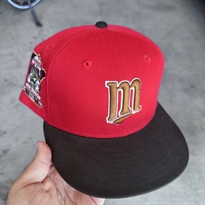 Size 7 3/4 New Era Minnesota Twins 2014 All Star Game Red Fitted Baseball - Picture 1 of 3