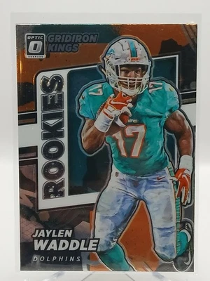2021 Panini Donruss Optic RGK-8 Jaylen Waddle Rookie RC – Gridiron Kings - Image 1 of 2