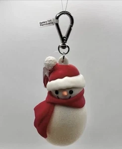 Portachiavi Bath & Body Works Frosty Pupazzo di Neve Tasca Bac Non Si Illumina - Foto 1 di 9