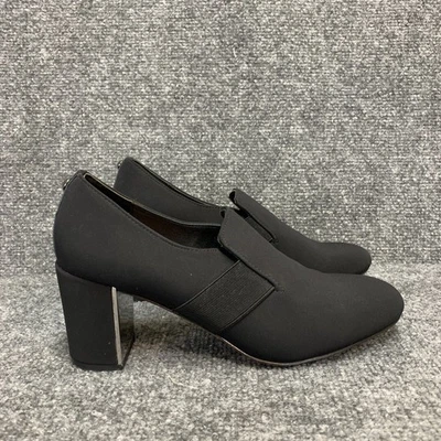 Zapatos Donald J Pliner para mujer 8,5 negros punta cerrada zapatos de salón espejo tacón bloque Clem-D Foto 1 de 4