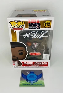 Funko firmado por Magic Johnson con certificado de autenticidad (301998) (Lakers, equipo de EE. UU.) - Imagen 1 de 8