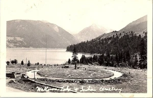 RPPC Postkarte Wallowa Lake Oregon Indianerfriedhof Joseph Grab 1949 - Bild 1 von 2