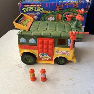 1989 Playmates TMNT Turtle Party Wagon Mutant Attack Van Complete W Box No Repro - Picture 1 of 11