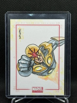 2014 Marvel Universe Series 2 SketchaFEX Sketch Card - Mayessa Balmes - Nova 1/1 - Image 1 of 2