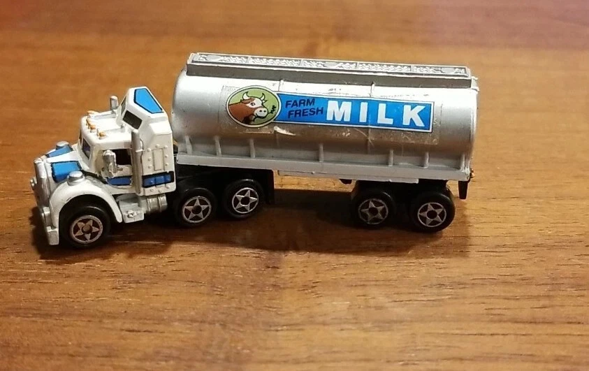 Dave's Dairy Micro Machines Farm Fresh Milk Semi Truck  1989 Galoob Vintage 80s - Image 1 of 1