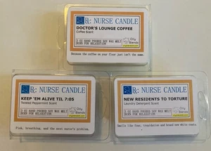 Duftwachs Melts RX Nurse 3er Set ölige Mischungen Kaffee Pfefferminze Wäscheduft - Bild 1 von 2