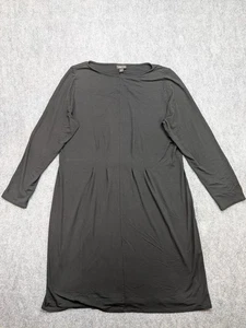 J Jill Wearever Collection Kleid Damen XL Tall Schwarz Langarm Stretch Viskose - Bild 1 von 9