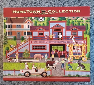 HTF Hometown Collection VET HOSPITAL 1000 piece puzzle Heronim COMPLETE - Picture 1 of 6
